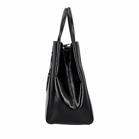 FENDI Patent Medium 2 Jours Elite Tote Black - Picture 7 of 8